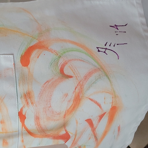 Custom Painted Wearable Art Apron #1407 - Picture 7 of 9
